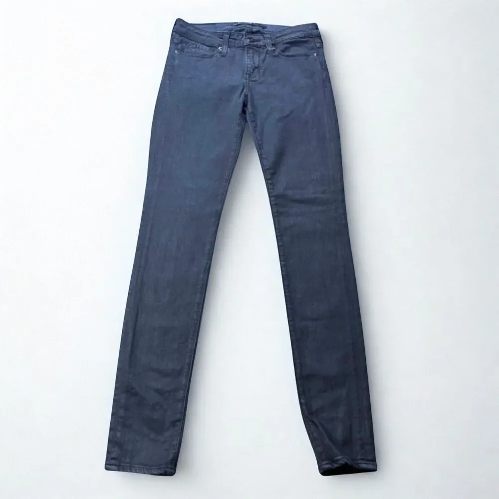 Big Star Alex Skinny Jeans Womens 25 Black Mid Rise Stretch Denim Pants